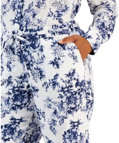 Women's Toile Pull-On Pants Blue $17.78 Pants