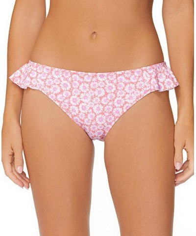 Juniors' Sophia Ruffled Printed Bikini Bottoms Daized Out Multi $24.48 Swimsuits