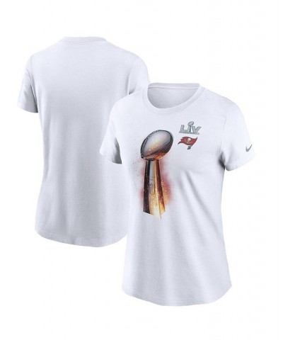 Women's White Tampa Bay Buccaneers Super Bowl Lv Champions Iconic T-Shirt White $21.00 Tops