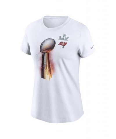 Women's White Tampa Bay Buccaneers Super Bowl Lv Champions Iconic T-Shirt White $21.00 Tops