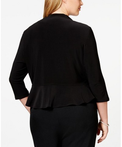 Plus Size Ruffled Bolero Black $35.40 Jackets