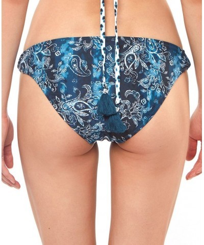 Batik Babe Twisted Tab Hipster Bikini Bottoms Dark Navy $15.04 Swimsuits