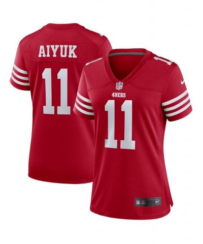 Women's Brandon Aiyuk Scarlet San Francisco 49ers Player Game Jersey Scarlet $60.20 Jersey