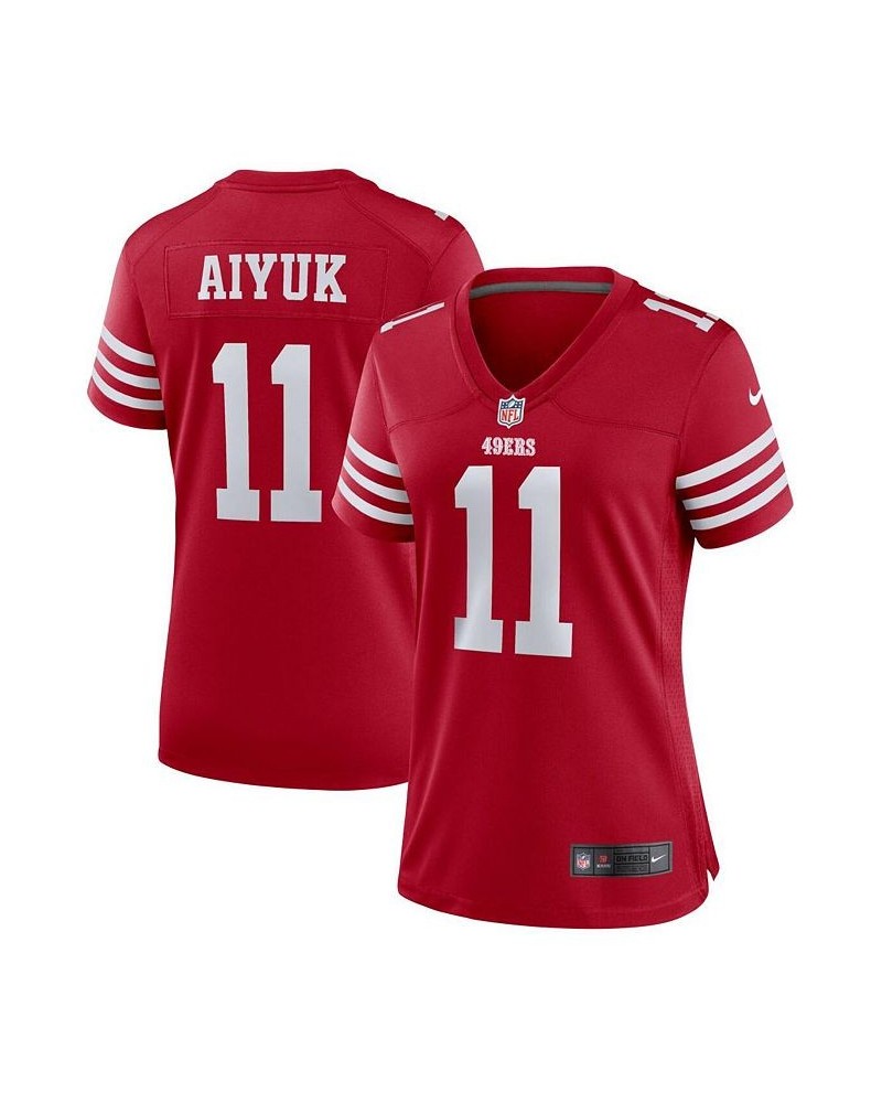 Women's Brandon Aiyuk Scarlet San Francisco 49ers Player Game Jersey Scarlet $60.20 Jersey