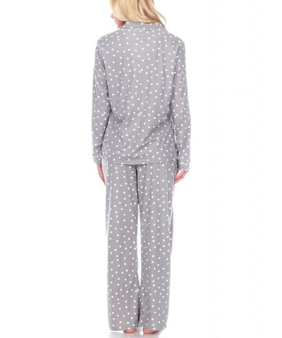 Women's Pajama Set 3 Piece Gray $30.78 Sleepwear