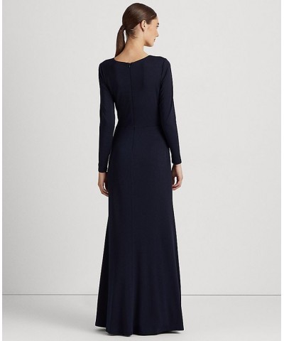 Women's Ruffle-Trim Jersey Gown Lighthouse Navy $123.75 Dresses