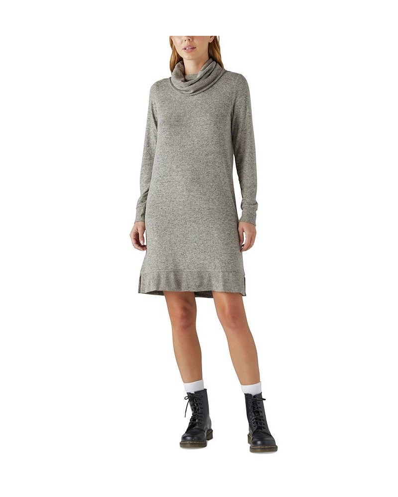 Women's Mock-Neck Sweater Dress Cement $47.76 Dresses