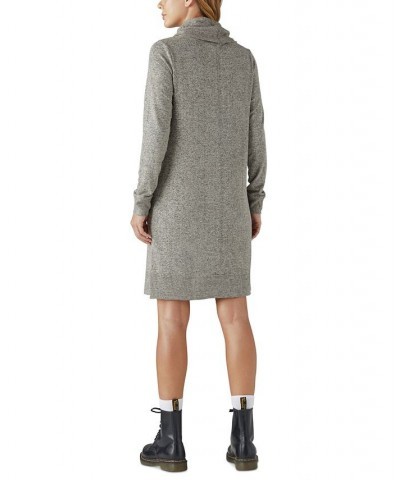 Women's Mock-Neck Sweater Dress Cement $47.76 Dresses