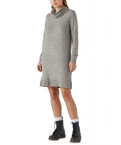 Women's Mock-Neck Sweater Dress Cement $47.76 Dresses