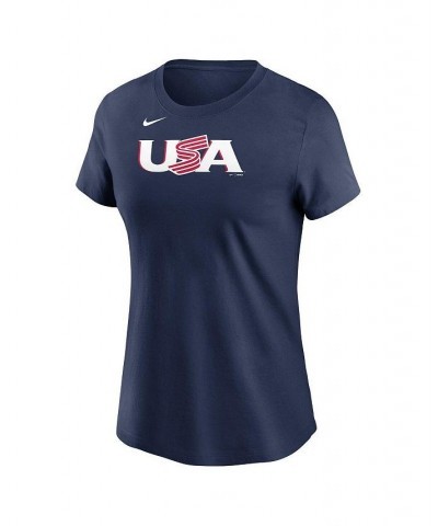 Women's Nolan Arenado Navy USA Baseball 2023 World Baseball Classic Name and Number T-shirt Navy $26.49 Tops