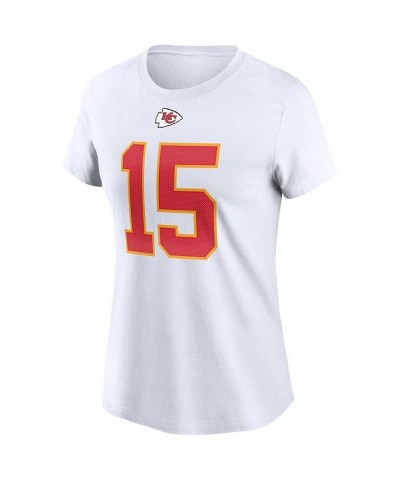 Women's Patrick Mahomes White Kansas City Chiefs Player Name and Number T-shirt White $23.50 Tops