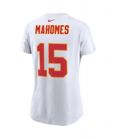 Women's Patrick Mahomes White Kansas City Chiefs Player Name and Number T-shirt White $23.50 Tops