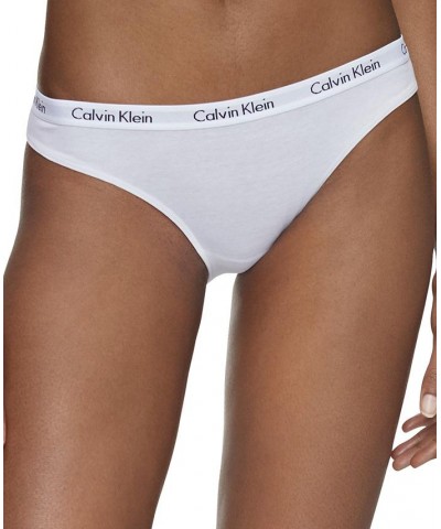 Women's Carousel Cotton 3-Pack Bikini Underwear QD3588 Black/White/Grey Heather $23.20 Panty