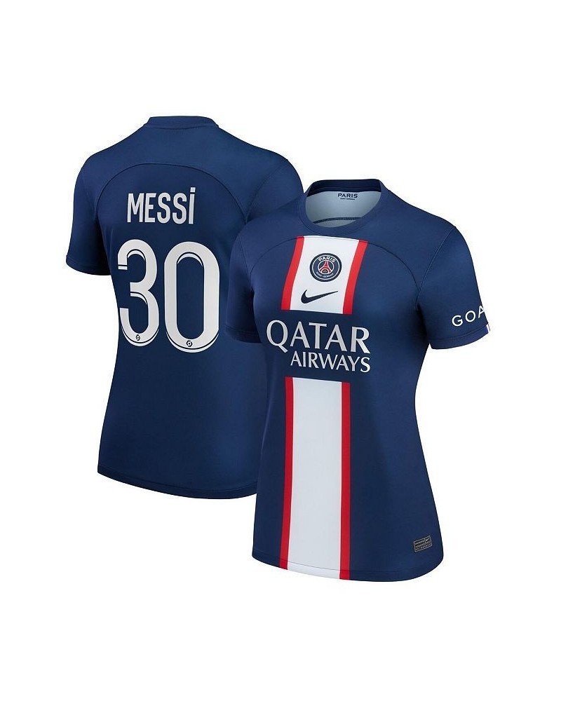 Women's Lionel Messi Blue Paris Saint-Germain 2022/23 Home Replica Player Jersey Blue $56.00 Jersey