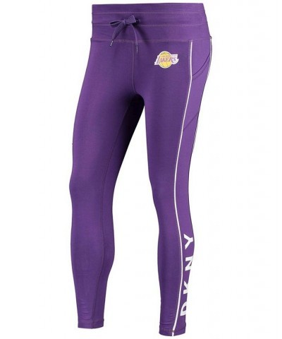 Women's Purple Los Angeles Lakers Cora Midrise Performance Leggings Purple $35.69 Pants