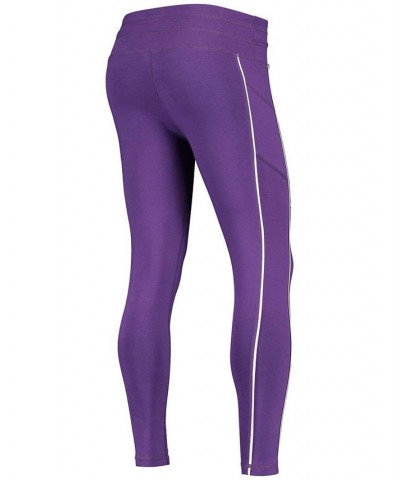 Women's Purple Los Angeles Lakers Cora Midrise Performance Leggings Purple $35.69 Pants