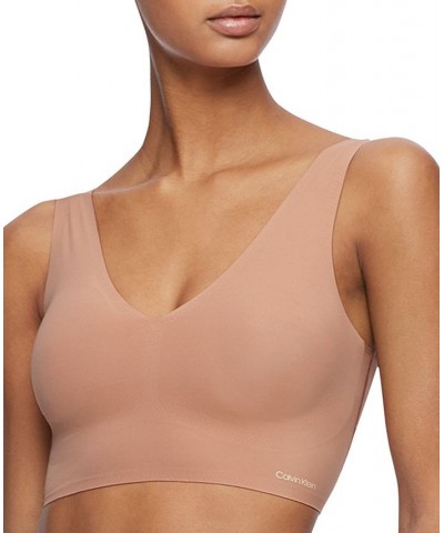 Invisibles Comfort V-Neck Comfort Bralette QF4708 Light Chestnut (Nude 3) $20.18 Bras