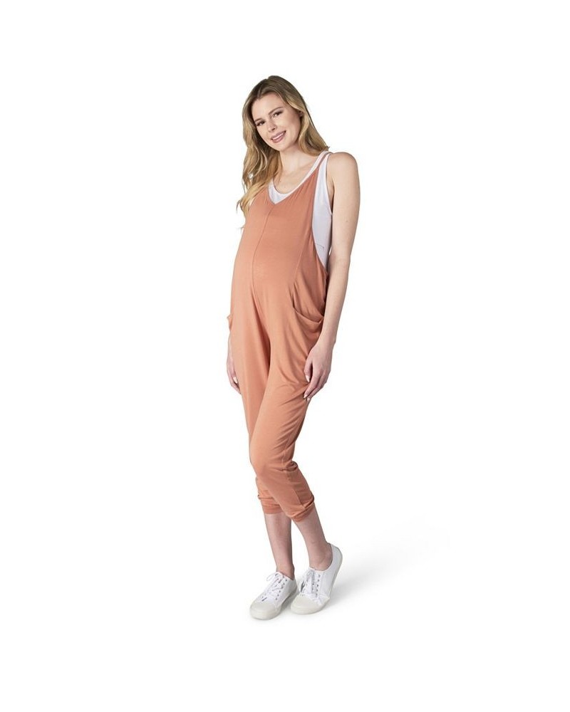 Women's Brandi Maternity/Nursing Romper Tan/Beige $41.08 Shorts