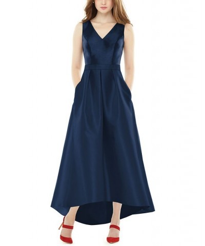 High-Low Satin Gown Blue $74.71 Dresses