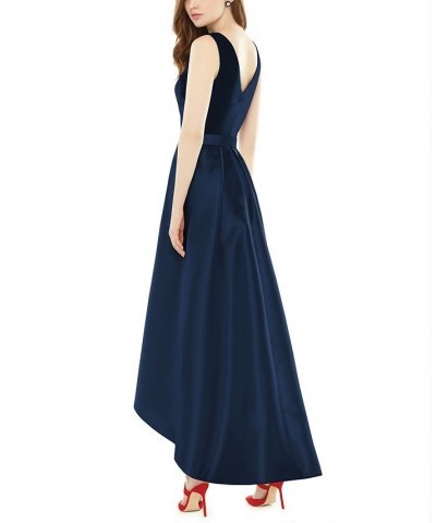 High-Low Satin Gown Blue $74.71 Dresses