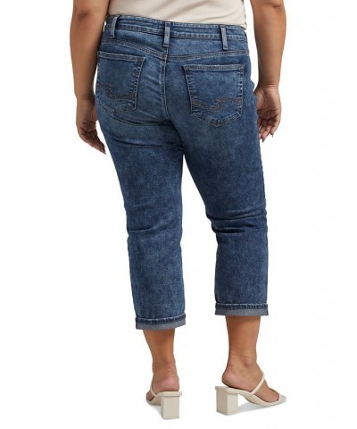 Plus Size Suki Mid-Rise Capri Jeans Indigo $28.40 Jeans