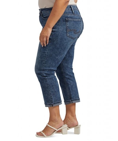 Plus Size Suki Mid-Rise Capri Jeans Indigo $28.40 Jeans