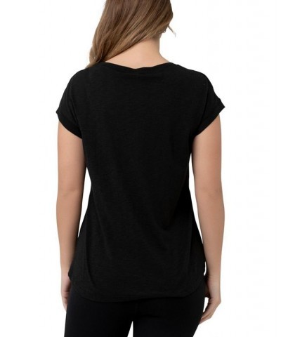 Richie Nursing Lift Up Tee Black $30.96 Tops