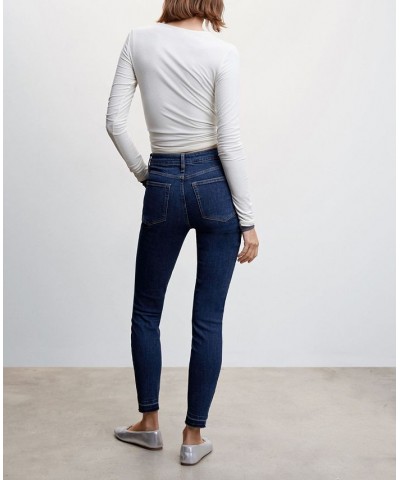 Women's High-Rise Skinny Jeans Dark Blue $37.79 Jeans