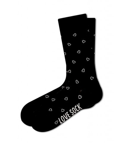 Mini Hearts Women's Super Soft Organic Cotton Seamless Toe Crew Socks White $12.96 Socks