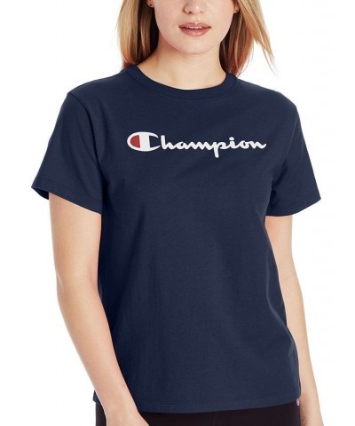 Women's Classic Logo T-Shirt Athletic Navy $12.36 Tops