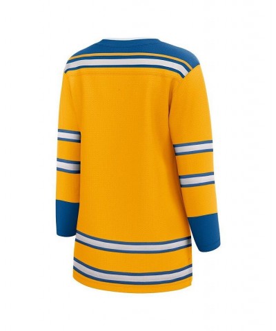 Women's Branded Yellow St. Louis Blues Special Edition 2.0 Breakaway Blank Jersey Yellow $48.60 Jersey