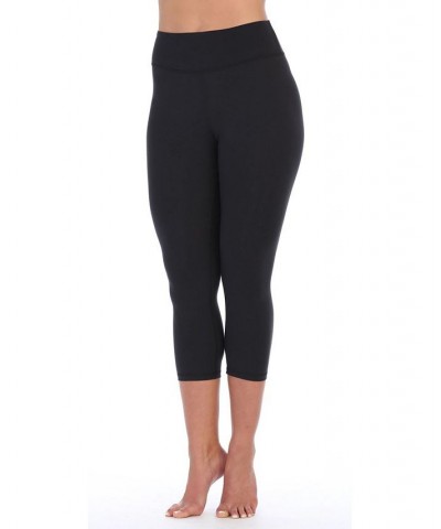 High Waist Three-Fourth Compression Leggings Black $34.40 Pants