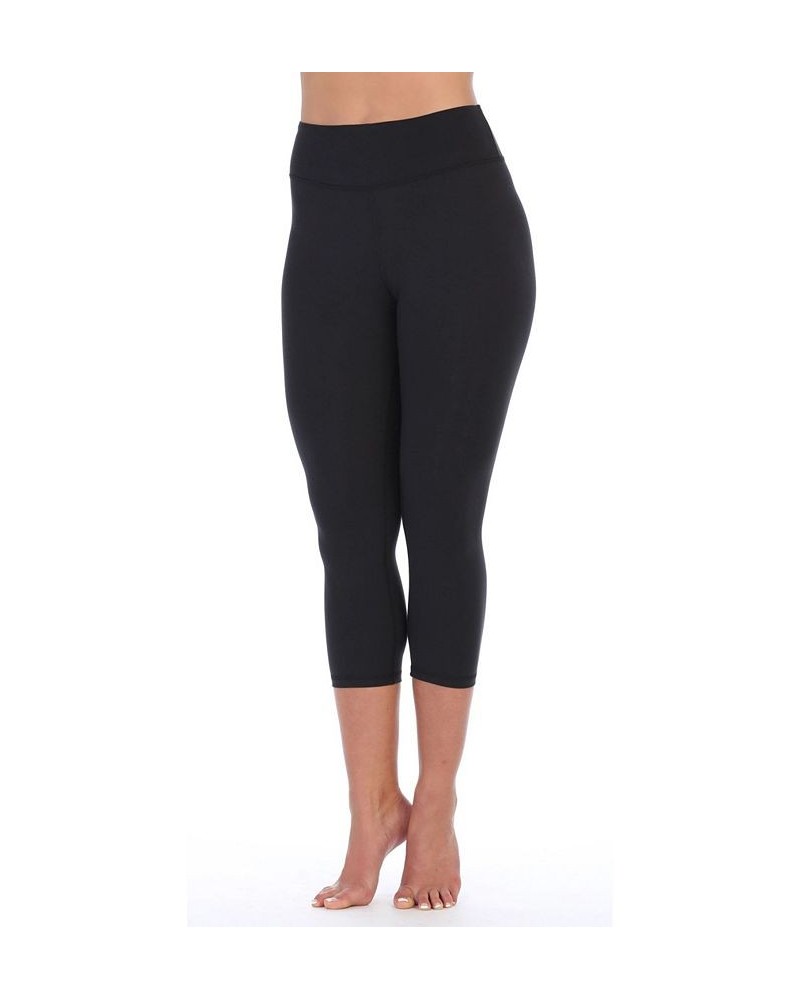 High Waist Three-Fourth Compression Leggings Black $34.40 Pants