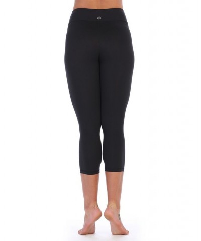 High Waist Three-Fourth Compression Leggings Black $34.40 Pants