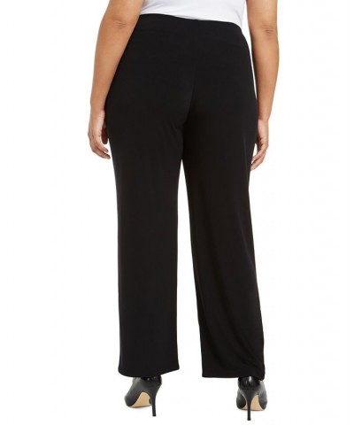 Plus Size Knit Wide-Leg Pant Black $24.61 Pants