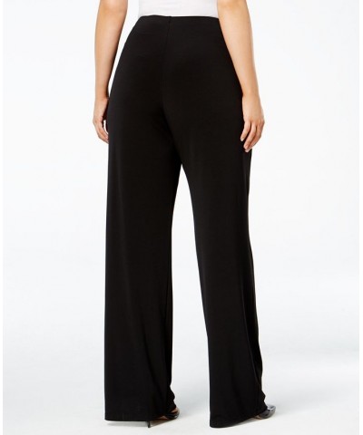 Plus Size Knit Wide-Leg Pant Black $24.61 Pants