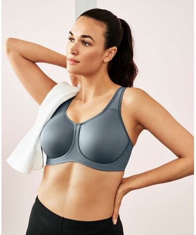 Sport High-Impact Underwire Bra 855170 Up To I Cup Gray $47.30 Bras