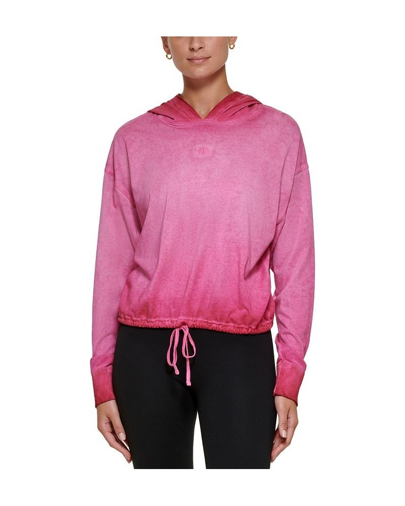 Women's Cropped Bungee Hem Hoodie Sunrise $17.89 Sweatshirts