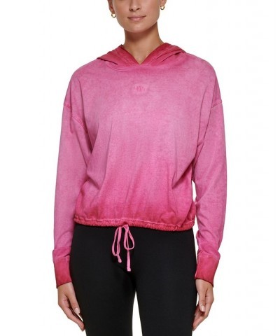 Women's Cropped Bungee Hem Hoodie Sunrise $17.89 Sweatshirts