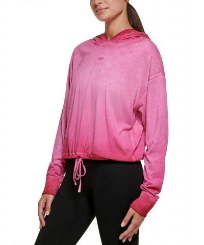 Women's Cropped Bungee Hem Hoodie Sunrise $17.89 Sweatshirts