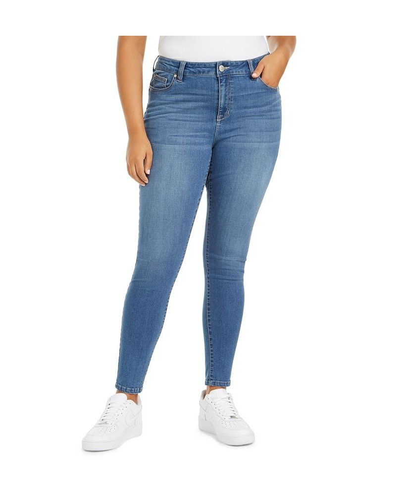 Trendy Plus Size Sculpted Skinny Jeans Blue $12.60 Jeans