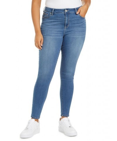 Trendy Plus Size Sculpted Skinny Jeans Blue $12.60 Jeans