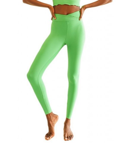 Women's Lustre Active Leggings Green $20.68 Pants