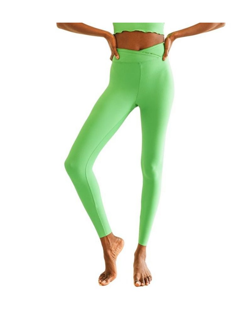 Women's Lustre Active Leggings Green $20.68 Pants