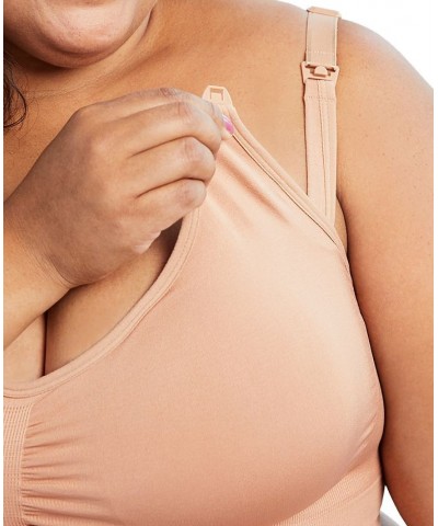 Plus Size Seamless Nursing and Maternity Bra Tawny Birch $20.40 Bras