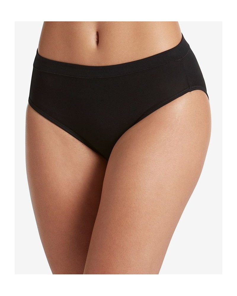 Cotton Stretch Hi Cut 1555 available in extended sizes Black $9.28 Panty