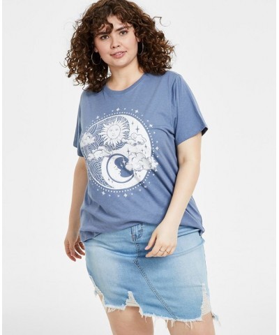 Trendy Plus Size Yin Yang Celestial Graphic T-Shirt Infinity $20.67 Tops