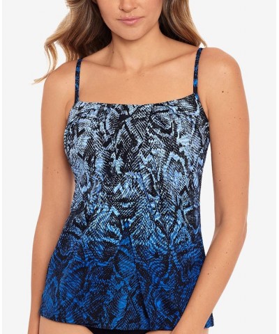 Jubilee Printed Tankini Top Boa Blues Blue $69.56 Swimsuits