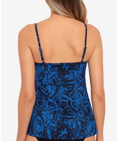 Jubilee Printed Tankini Top Boa Blues Blue $69.56 Swimsuits