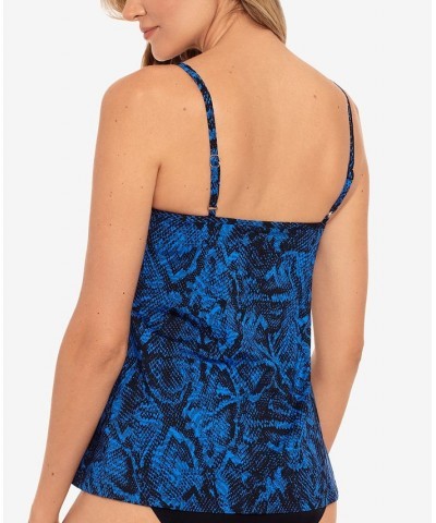 Jubilee Printed Tankini Top Boa Blues Blue $69.56 Swimsuits